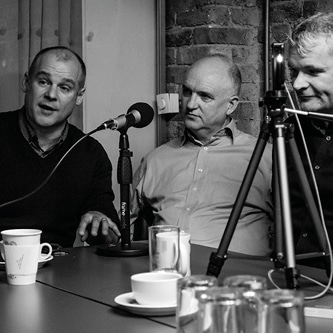 An image of three Mat of the Day presenters being interviewed